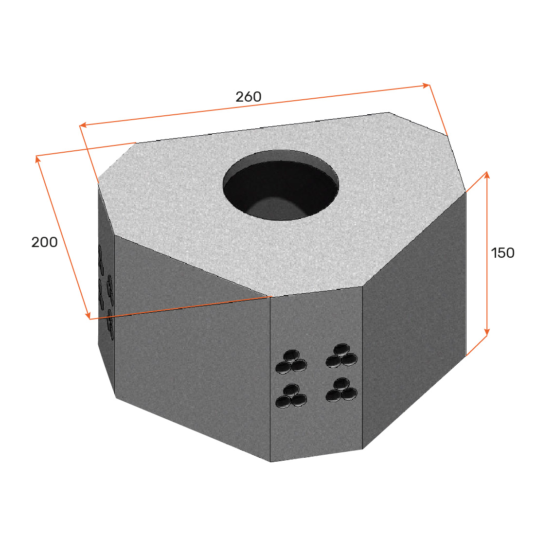 Pozo de Visita Norma 2008 PVMTAT 200x260x150